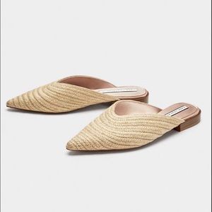 Zara Raffia Mules